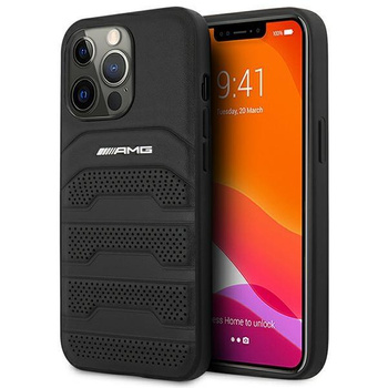 AMG Debossed Lines - Coque pour iPhone 14 Pro Max (noir)