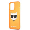 Karl Lagerfeld Choupette Head - Coque iPhone 13 Pro Max (orange fluo)