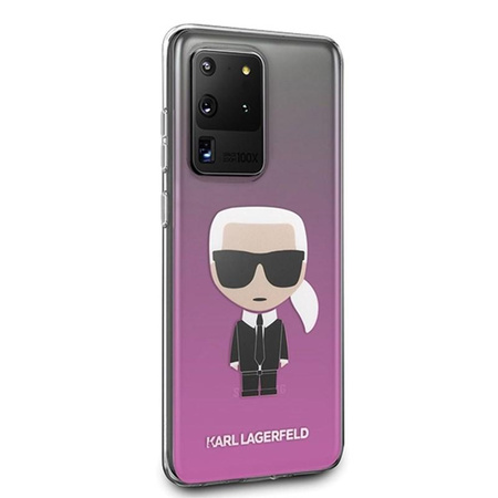 Karl Lagerfeld Ikonik - pouzdro pro Samsung Galaxy S20 Ultra (růžové)