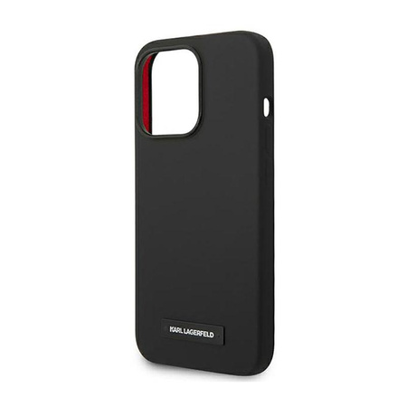 Karl Lagerfeld Silikonplakette Magsafe - iPhone 14 Pro Max Hülle (schwarz)