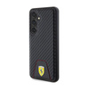Ferrari Carbon Stitched Bottom - Schutzhülle für Samsung Galaxy S24 (schwarz)