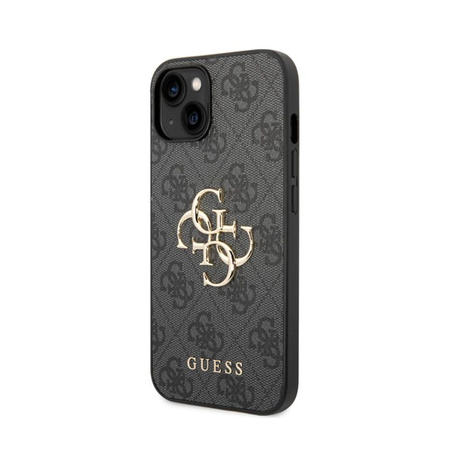 Guess 4G Big Metal Logo - iPhone 15 Tasche (grau)