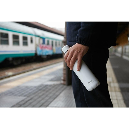 PURO ICON - Thermosflasche aus Edelstahl 500 ml (weiß) (Pulverbeschichtung)