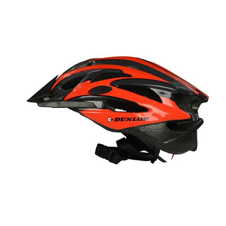 Dunlop - MTB állítható kerékpáros sisak r. M 55-58 cm (piros/fekete)