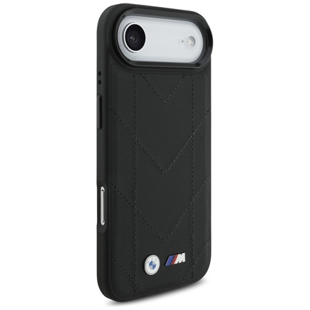 Custodia MagSafe per iPhone Air con logo trapuntato BMW M (nera)
