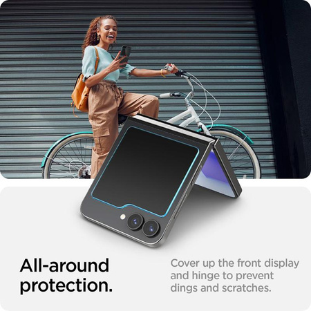 Spigen Glas.TR EZ Fit 2-Pack - Tempered glass for Samsung Galaxy Z Flip 6 / 7 FE (2 pieces)