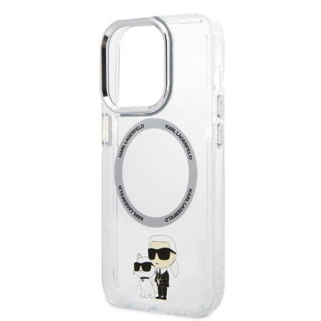 Karl Lagerfeld IML NFT Karl & Choupette MagSafe - pouzdro pro iPhone 14 Pro (čiré)