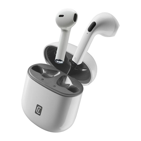 Cellularline Style Color - Bluetooth V5.3 TWS vezeték nélküli fejhallgató töltőtokkal (fehér)