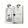 Karl Lagerfeld Liquid Glitter Iconic - Coque pour iPhone 15 (transparente)