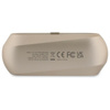 Guess Logo imprimé métallique allongé - TWS Casque Bluetooth + étui de chargement (or)