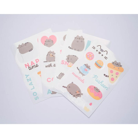 Pusheen - Set of 16 stickers for laptop / smartphone from Foodie collection