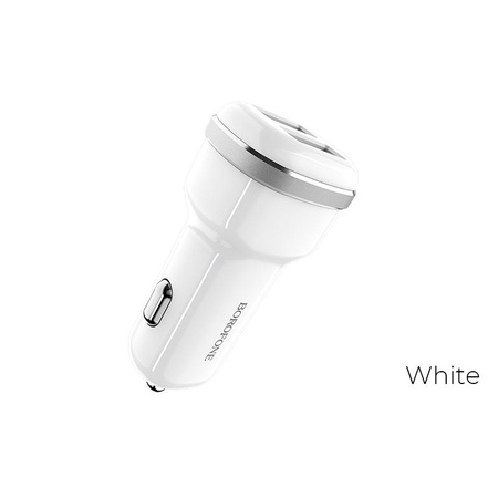Borofone - 2x USB Autoladegerät, weiß
