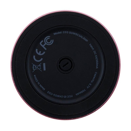 Guess Magnetic Script Metal Logo - Bluetooth Lautsprecher V5.3 (rosa)