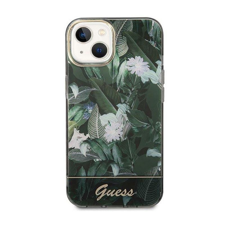 Guess Jungle Case - Case for iPhone 14 Plus (Green)