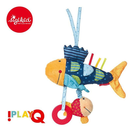 Sigikid - Cuddly Activating Fish With Teether