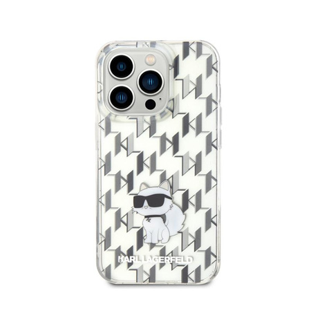 Karl Lagerfeld Monogram Choupette - Case for iPhone 15 Pro Max (Transparent)