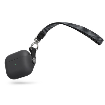 Moshi Pebbo – Etui AirPods 3 z odpinanym paskiem na rękę (Shadow Black)