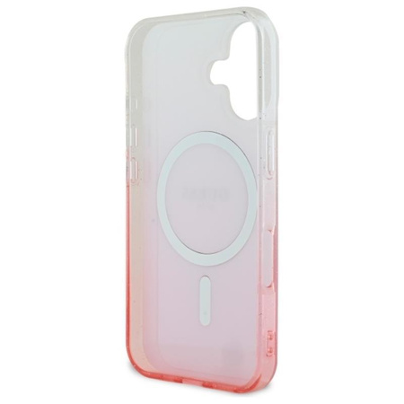 Guess IML Glitter Gradient MagSafe - Hülle iPhone 16 (Rosa)
