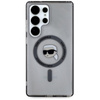 Karl Lagerfeld Button Karl Head Printed Logo MagSafe - Étui Samsung Galaxy S25 Ultra (noir)