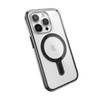 Speck Presidio Perfect-Clear ClickLock & Magsafe - iPhone 15 Pro Case (Clear / Frosted Black / Slate Grey)