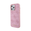 Guess Leather 4G Stamped - iPhone 15 Pro Case (rose)