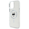 Karl Lagerfeld IML Metal Choupette Head MagSafe - Pouzdro pro iPhone 16 Pro (bílé)