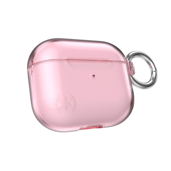 Speck Presidio Clear - Apple AirPods 3 Gehäuse mit antimikrobiellem Microban Schutz (Icy Pink)