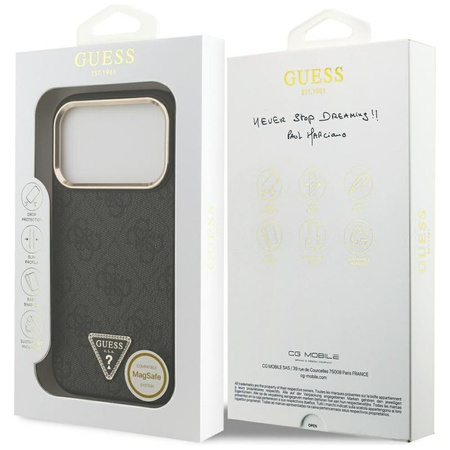 Guess 4G Triangle Logo MagSafe - Case iPhone 17 Pro (black)