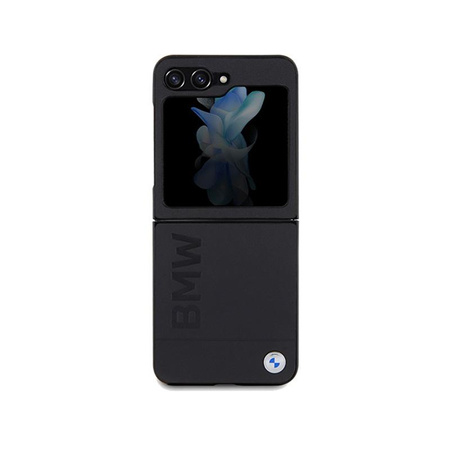BMW Leather Hot Stamp - Samsung Galaxy Z Flip 5 Case (Black)