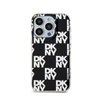 DKNY IML Checkered Mono Pattern - pouzdro pro iPhone 15 Pro Max (černé)