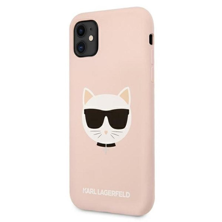 Karl Lagerfeld Choupette Head Silicone - iPhone 11 Case (pink)