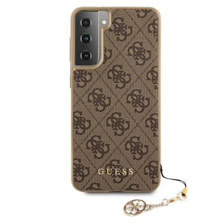 Kolekce Guess 4G Charms - pouzdro pro Samsung Galaxy S21+ (hnědé)