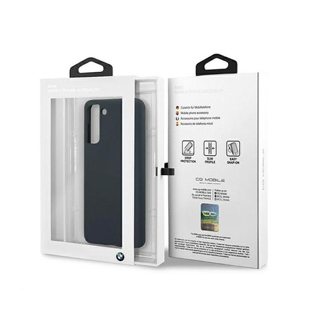 BMW Silikon Signature Logo - Hülle für Samsung Galaxy S21+ (navy blau)