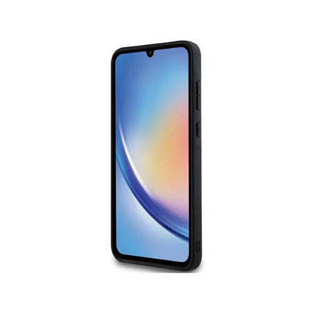 Karl Lagerfeld Fix Glitter Iconic Logo fém kitűző - Samsung Galaxy A35 5G tok (ezüst)