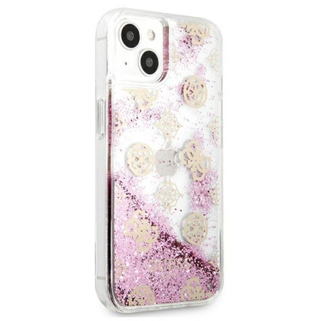 Guess Peony Liquid Glitter - iPhone 13 Tasche (rosa)