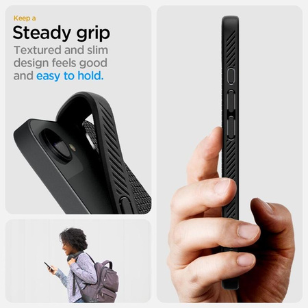 Spigen Liquid Air MagSafe - Case for iPhone 16e (Matte Black)