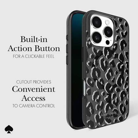 Kate Spade New York Protective MagSafe - Pouzdro pro iPhone 16 Pro Max (City Leopard)