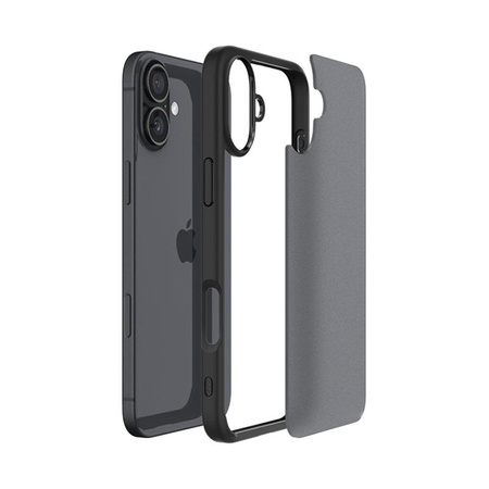 Spigen Ultra Hybrid - Hülle für iPhone 16 (Frost Black)