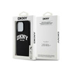 DKNY Liquid Silicone White Printed Logo MagSafe - Schutzhülle für iPhone 13 Pro (schwarz)