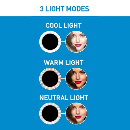 Grundig - Ring light pour photos, selfie, maquillage