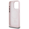 Karl Lagerfeld Silicone Shadow Metal Initial MagSafe - Coque pour iPhone 15 Pro Max (rose)