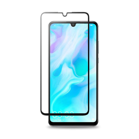 Crong 7D Nano Flexible Glass - Szkło hybrydowe 9H na cały ekran Huawei P30 Lite