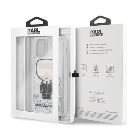 Karl Lagerfeld Glitter Iridescent Iconic - pouzdro pro iPhone 11