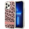 Guess Leopard Electro Stripe - iPhone 13 Pro Case (Pink)