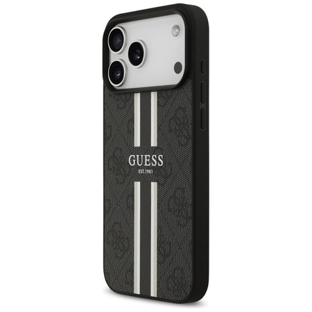 Guess 4G Printed Stripes MagSafe - Hülle iPhone 17 Pro Max (schwarz)