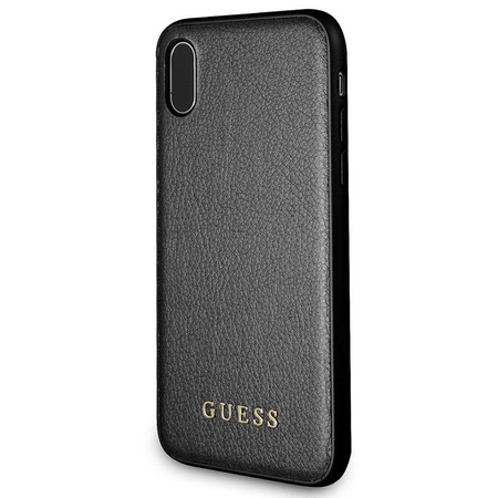 Guess Iridescent - Coque iPhone Xs / X (noir)