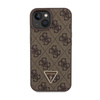 Guess Crossbody 4G Metal Logo - Coque iPhone 15 (marron)