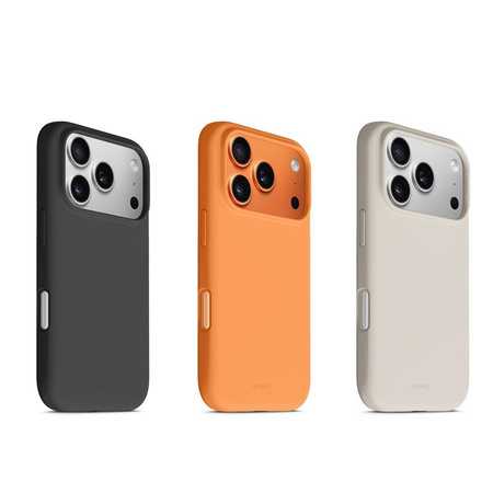 MAGSAFE SILICON ETUI FOR IPHONE 17 PRO MAX Crong BLACK MAGNETIC CASE