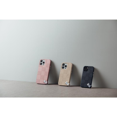 Moshi Altra - Etui z odpinaną smyczką iPhone 13 Pro Max (antybakteryjne NanoShield™) (Sahara Beige)
