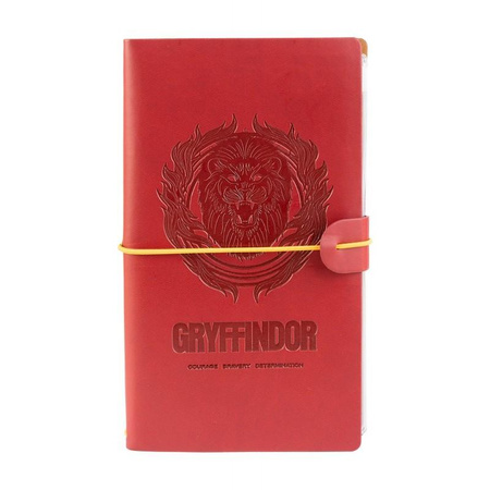 Harry Potter - Gryffindor Reise-Notizbuch aus Leder 12x19,6 cm (Rot)